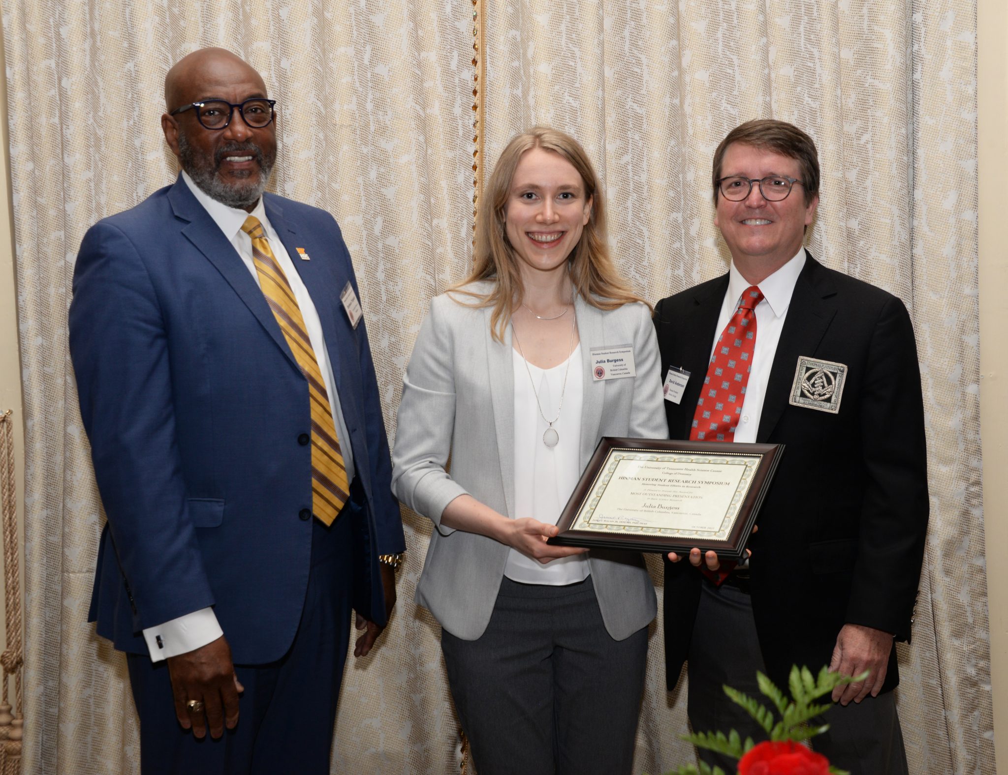 Julia Burgess Wins Award at Hinman Student Research Symposium | Faculty ...